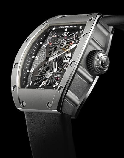 Replica Richard Mille RM 022 Manual Winding Tourbillon Aerodyne Dual Time Zone Watch White Gold